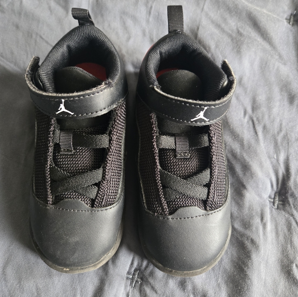 Baby Black Jordan Sneakers 8C